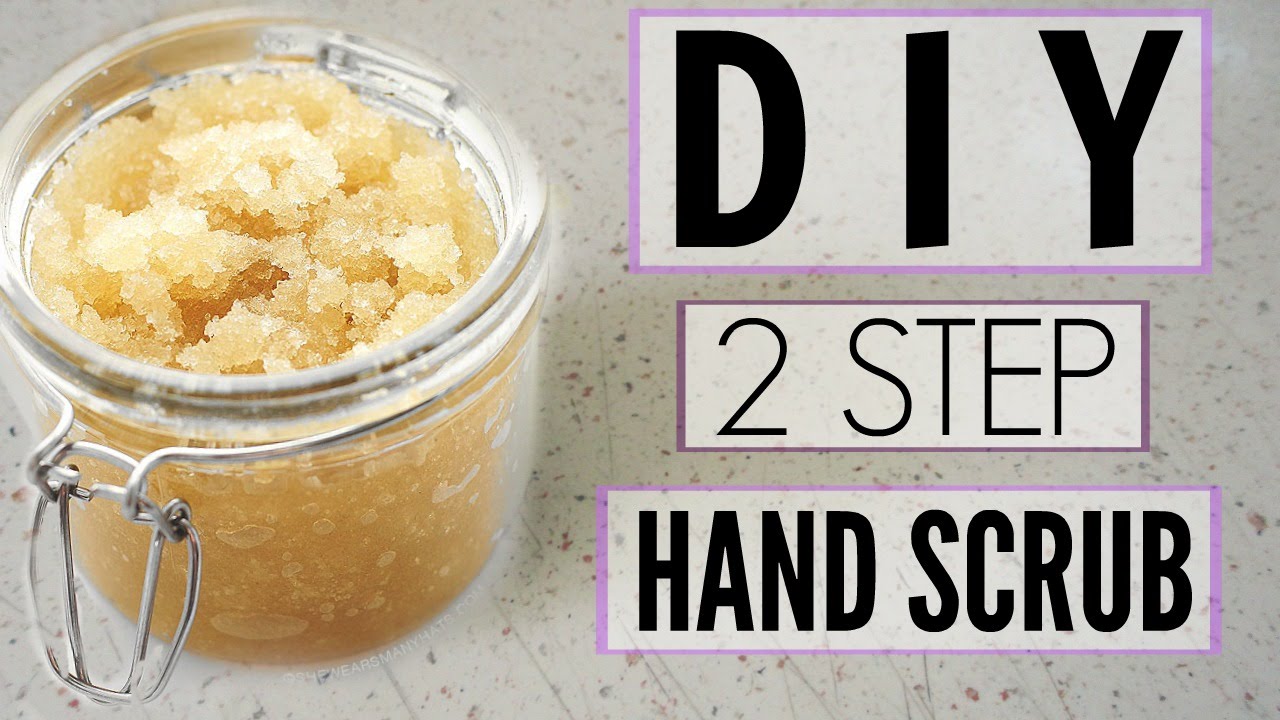 DIY 2 Step Hand Scrub  How to get rid of dry hands 