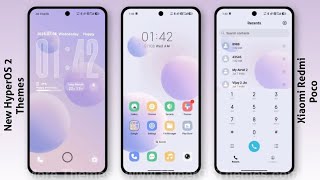 3 New HyperOS 2/3 Control centre Themes for Xiaomi,Redmi,Poco | 3 Best HyperOS 2/3 Themes