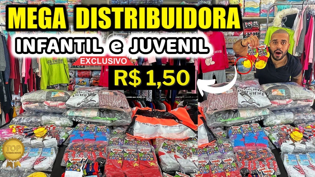 MODA INFANTIL - ROUPAS De INVERNO BARATA No BRÁS só R$1,50 INFANTO JUVENIL no BRÁS SÃO PAULO ATACADO