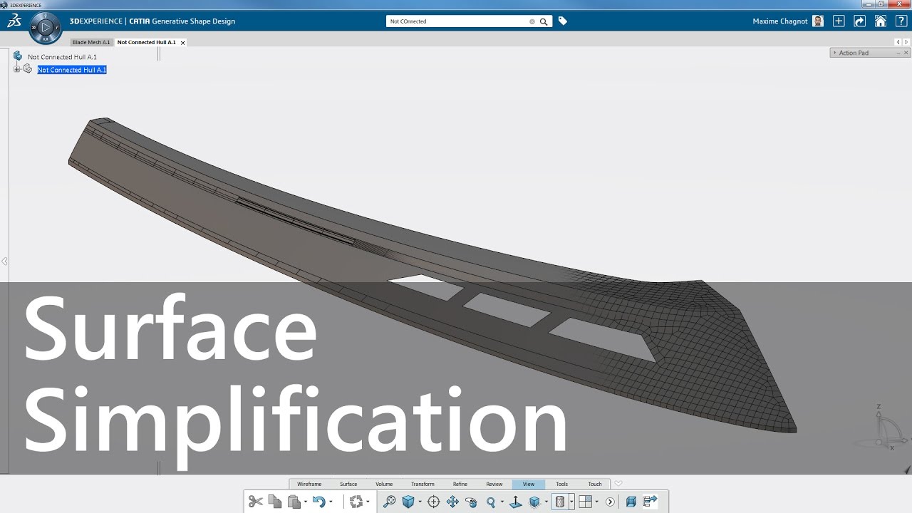Surface Simplification in 3DExperience - YouTube
