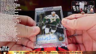 **24-25 Upper Deck Clear Cut Hockey Inner Case PYT Break #2**  [Oct 12 2025]