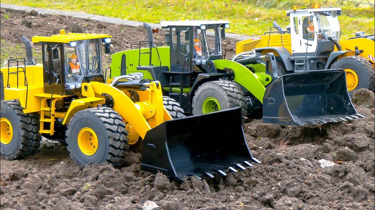 INSANE RC MODEL WHEEL LOADER, RC TRUCKS, RC EXCAVATORS!! FAROE, RC4WD