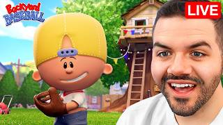 PLAYING BACKYARD BASEBALL FOR THE FIRST TIME