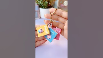 Cute Notebook keychain idea #shorts #art #diy #youtubeshorts
