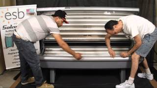 ESB Tanning Bed Bench Acrylic Removal and Re-Installation - FRONT METHOD