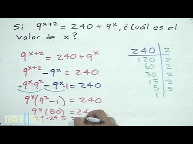Encontrar el valor de X como potencia (problemario introductorio OMM 2006)  - HD - YouTube