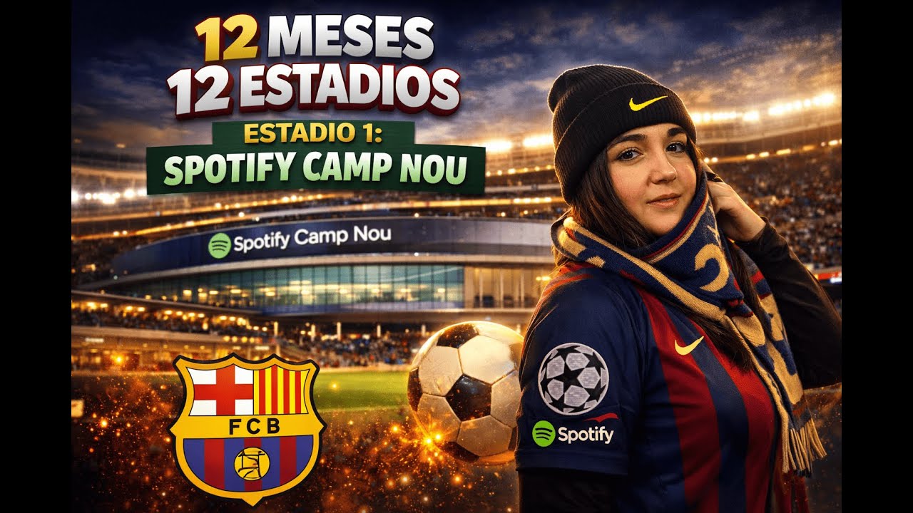 12 MESES 12 ESTADIOS 🏟️ Cap 1: Visito el Spotify Camp Nou 🔥