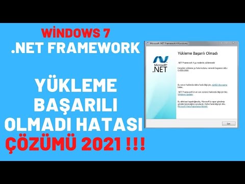 Windows Net Framework Yükleme Başarılı Olmadı Hatası Çözümü/Net Framework Yükleme Hatası Çözümü 2021