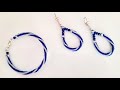 Herringbone Damla Küpe & Bileklik Yapımı. Droplet Earrings & Bracelet Making.Tutorial/Şenay Tasarım