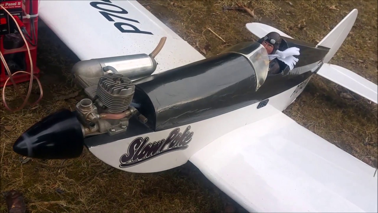 Slowpoke 40 Great Planes Nitro Motor First Run YouTube