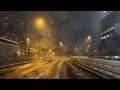  driving japan  tokyo city highway snow relax and sleep 2024fed05 mon 747 pm  