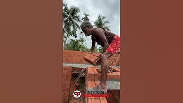 Soil solid laterite interlocking bricks house work #interlockingbrick #construction #mud #laterite