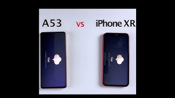 SAMSUNG A53 VS IPHONE XR SPEED TEST #shorts