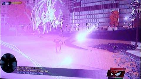 Spider-Man Web of Shadows - Symbiote Electro gameplay