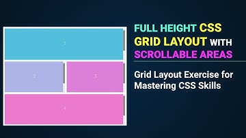 Full Height CSS Grid Layout with Scrollable Areas