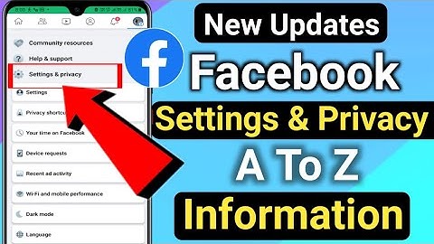 Facebook Settings & Privacy A To Z Information Explain in Hindi | Facebook A To Z Settings 2023