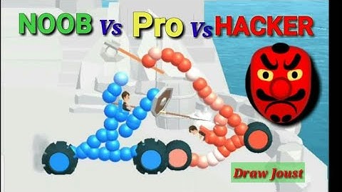 NOOB Vs PRO Vs HACKER #byVoodoo #Gameplay(Android) Draw Joust! Game Over hacker