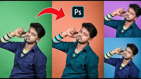 How to properly change green studio background in multiple colors in photoshop
