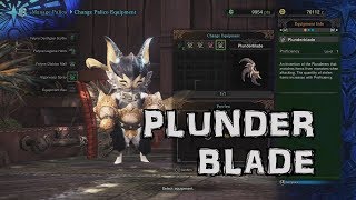 PLUNDERBLADE - Palico Gadget #5 / Rotten Vale (Monster Hunter World Walkthrough #57)