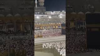 shortsvideo shortsyoutubeholy Muslims hajj  أثناء صلاه التراويح في الحرم المكي مناسكالعمره