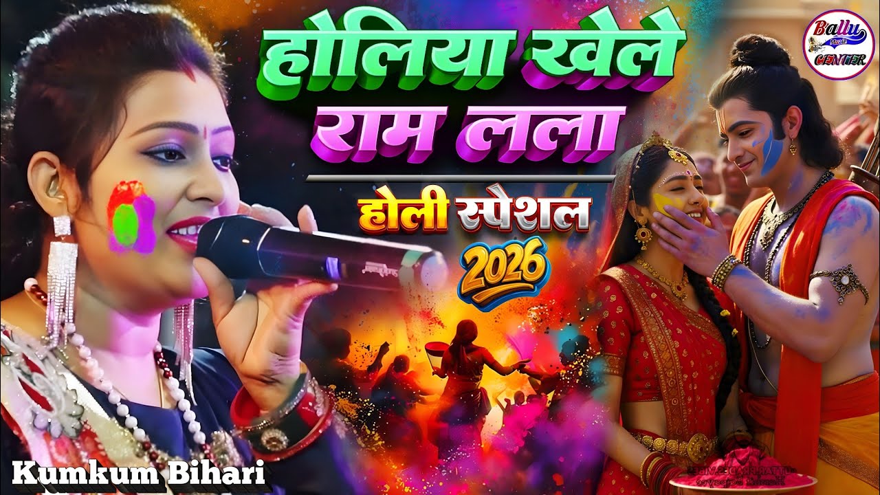 होली स्पेशल गीत कुमकुम बिहारी होलिया खेले राम लला || holiya khele Ram lala Kumkum Bihari stage show