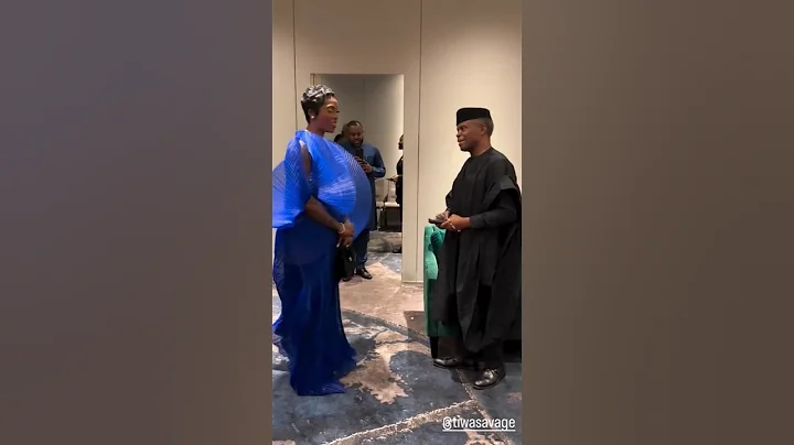 Moment Tiwa Savage MEETS Former Vice President, Professor Yemi Oshinbajo