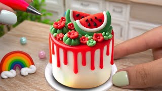 Miniature Watermelon Cake Decorating 🍉 Sweet Miniature Watermelon Ideas | ASMR Sweet Minis