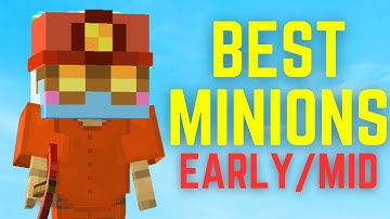 BEST MINIONS FOR EARLY/MID GAME IN HYPIXEL SKYBLOCK!