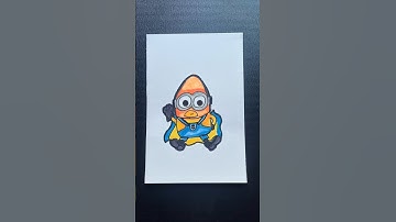Drawing Mega Minion Gus  | Despicable Me 4#minions#drawing #shorts