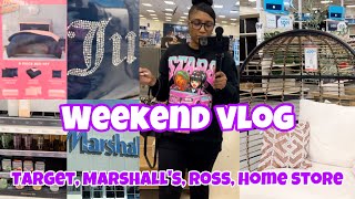WEEKEND VLOG | TARGET SHOPPING | HOME STORE | MARSHALL'S | ROSS #target #shopping