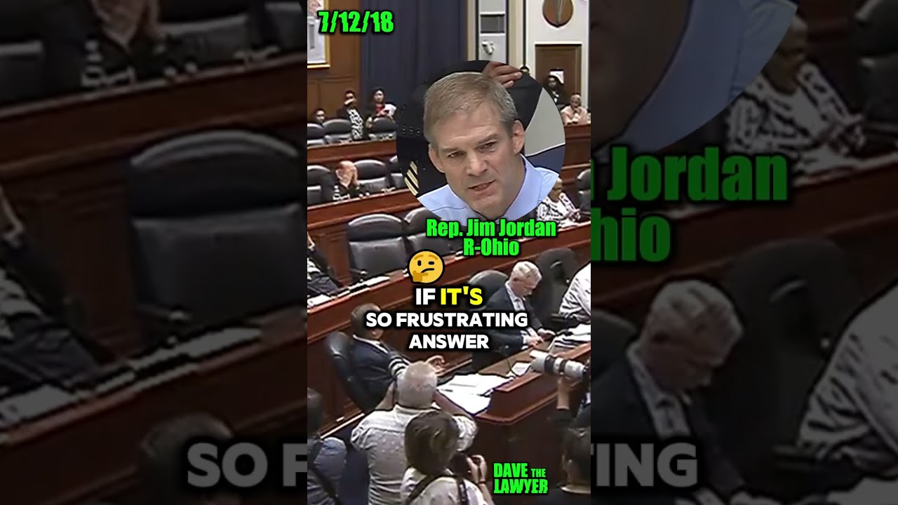 Jim Jordan Gets Frustrated Dealing With A Traitor