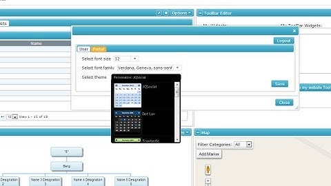 JQPortal Change Theme of User Interface