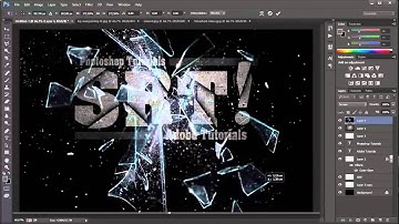 Photoshop CC Tutorial   Shattering Glass Text Effect
