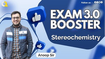 Stereochemistry | Exam Booster 3.0 | CSIR NET | IIT GATE | Quanta Chemistry Classes