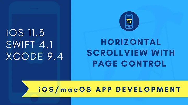 iOS Beginner: Horizontal ScrollView with page control (Swift 4 + XCode 9)