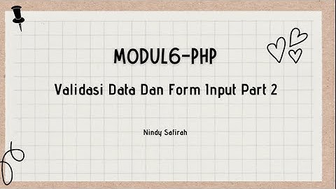 #Tugas6-php    validasi data dan form input part2