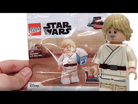 LEGO Star Wars 30625 LUKE SKYWALKER WITH BLUE MILK Review! (2022) + Skywalker  Saga Deluxe Edition! 