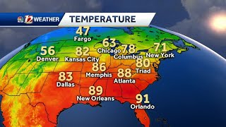 WATCH: Warmer temperatures to continue through the weekend