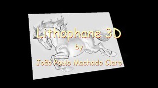 Bitmap to bas-relief, Lithophane or Mould using Lithophanes 3D