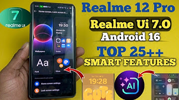 Realme 12 Pro 5g UI 7.O | Realme ui 7 tips and tricks | Realme UI 7.O 25+ Smart features