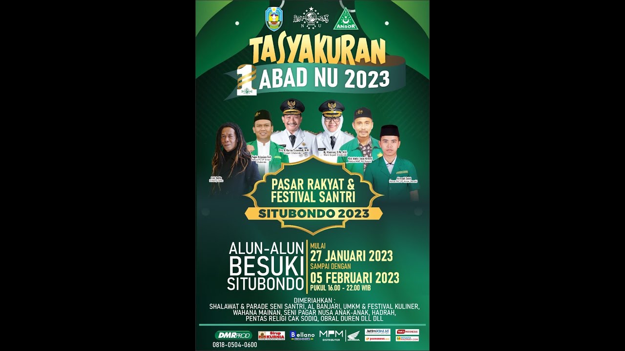 PENTAS SENI RELIGI DALAM RANGKA TASYAKKURAN 1 ABAD NU | CAK SODIQ NEW MONATA || ALUN-ALUN BESUKI