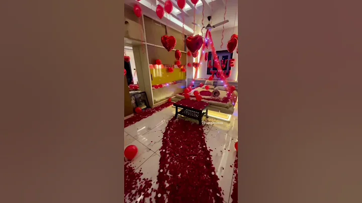 First night decoration| wedding night room decoration| wedding bed decoration| Just Married Decor