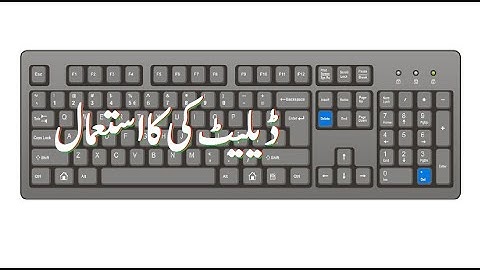 What is the use of Delete Key in Computer Science - Lunar Computer College