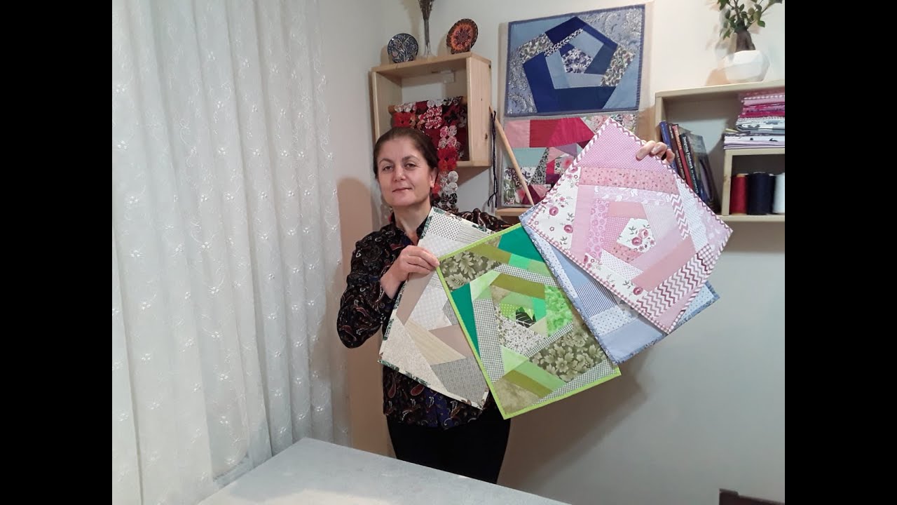 Crazy Quilt American Service | Crazy Patchwork Tekniği ile Amerikan Servisi Yapımı