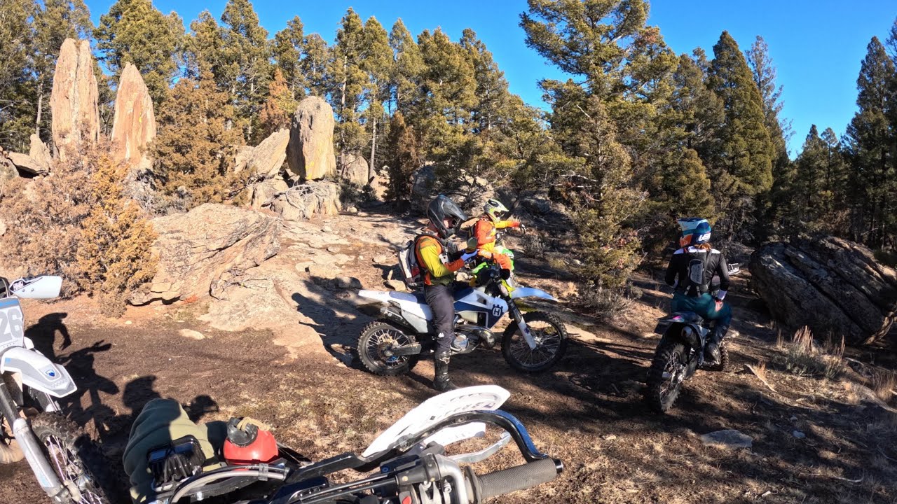 Pipestone Montana, Enduro dirt bike ride in January! Warm weather, no snow equals great riding. 