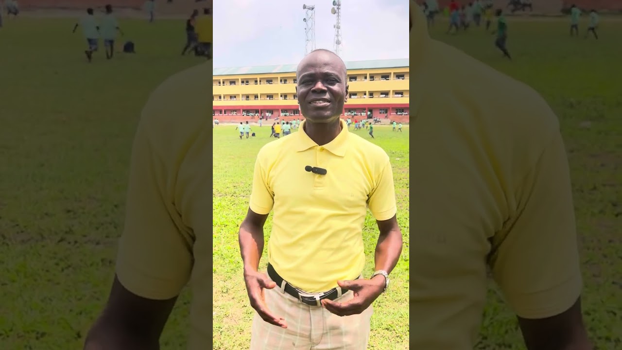 Aprokoking went back to Uwangue college to see the building Ratels painted for the school 