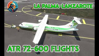 ATR 72-600 Flight from La Palma (GCLA) to Lanzarote (GCRR) in Microsoft Flight Simulator