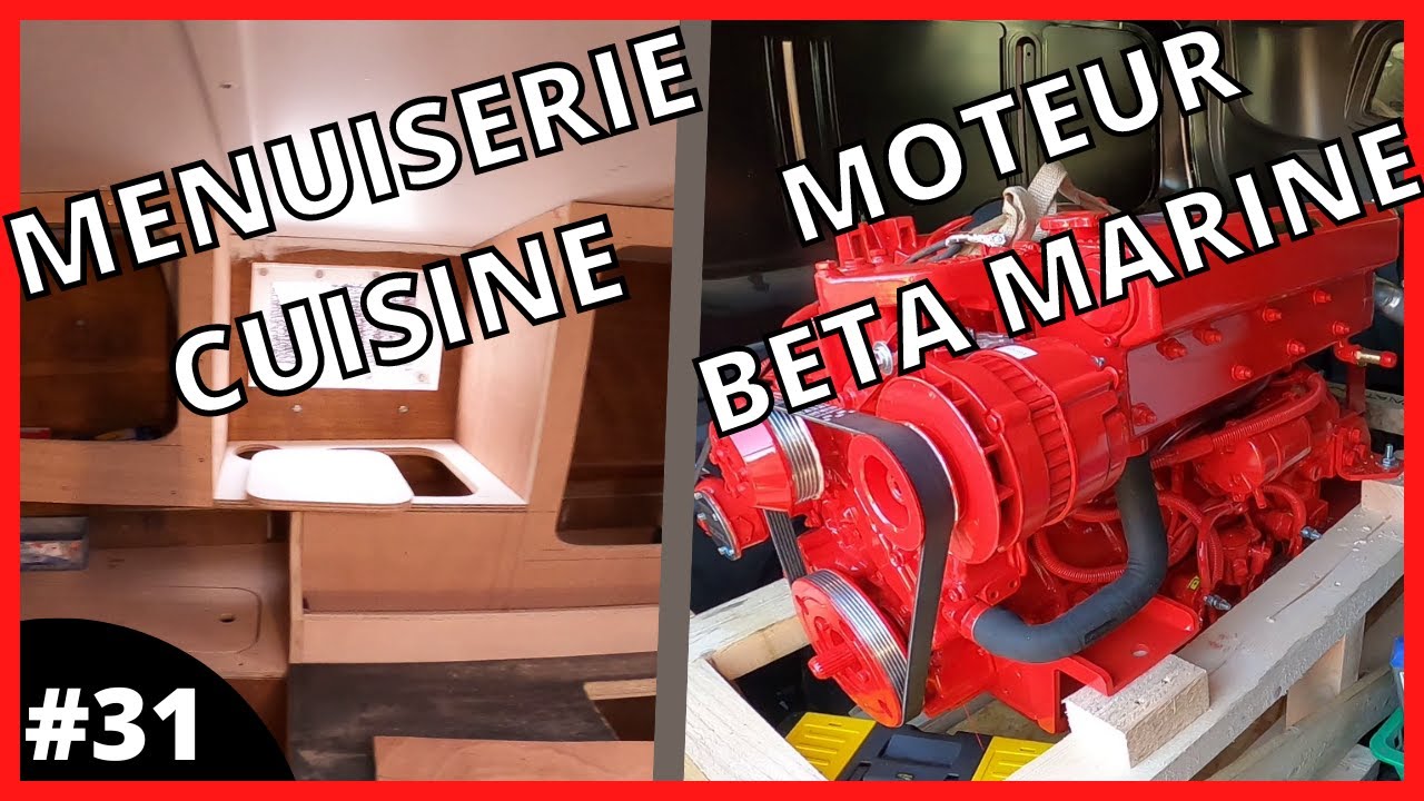 ⁣MOTEUR BETA MARINE ET MENUISERIE CUISINE