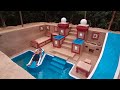 Hard Work to Build 10M Dollars Underground Water Slide Park into Swimming Pool House