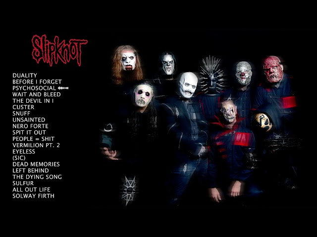 Slipknot | Top Songs 2023 Playlist | Duality, Before I Forget, Psychosocial... class=